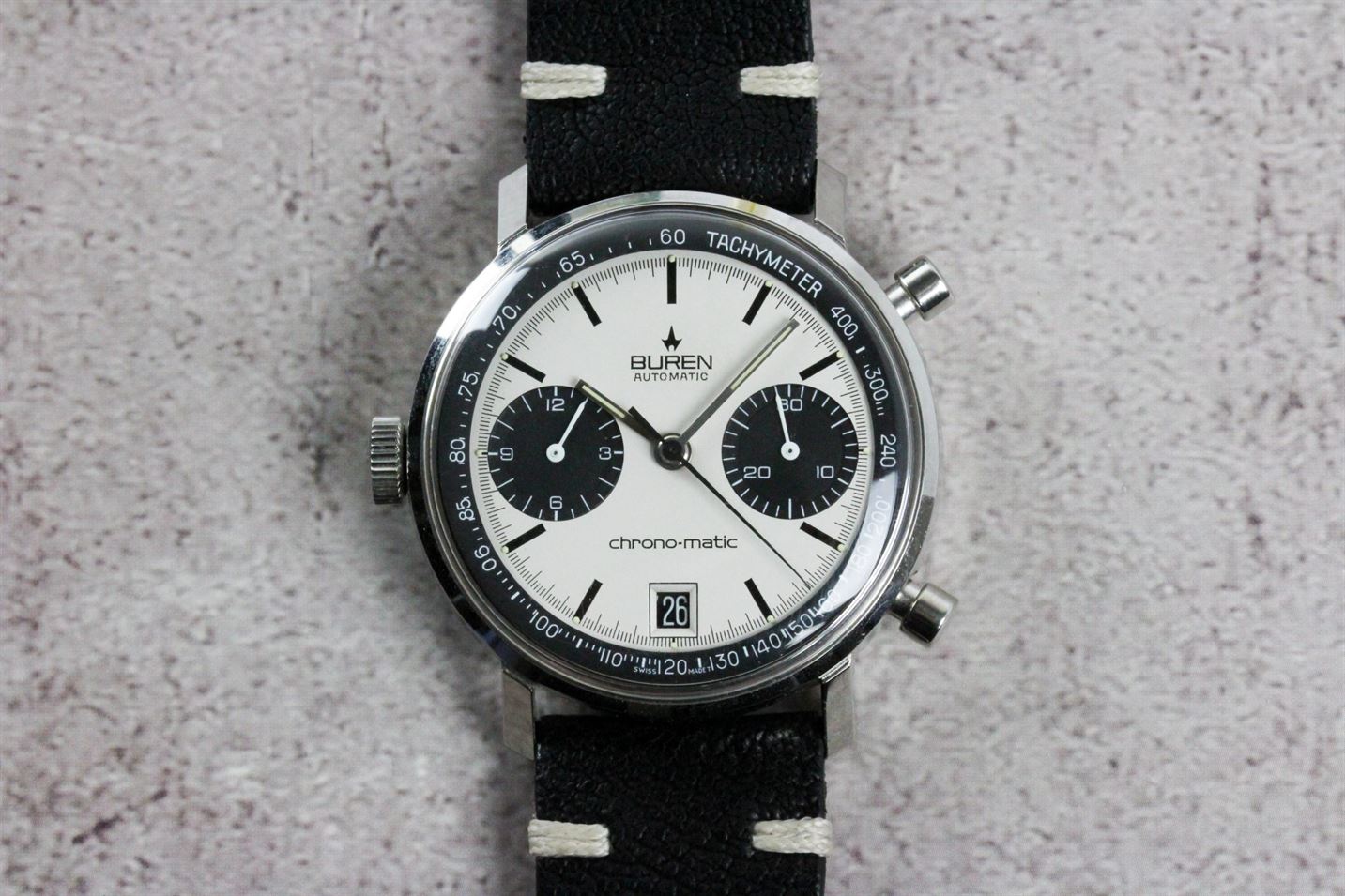 Buren-Hamilton “Chrono-Matic” Chronograph - Menta Watches- Buy Vintage ...